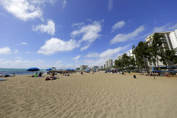 Waikiki Beach Havaí destino de férias — Fotografia de Stock