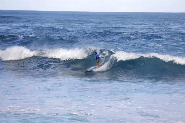 Paddle baorder en la APP World tour surf competition —  Fotos de Stock