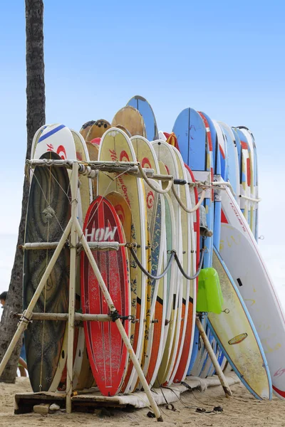 Surfbrädor uthyres i Hawaii — Stockfoto