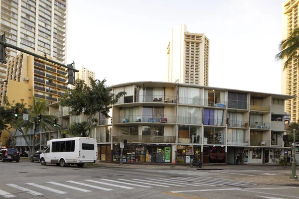 Immobili ad uso misto Waikiki Hawaii — Foto Stock
