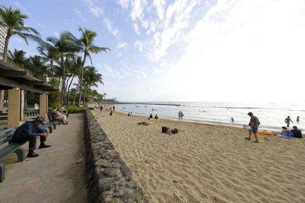 Stok görüntü waikiki beach sahne — Stok fotoğraf