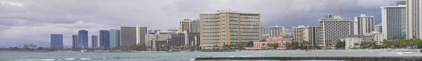 Praia de Waikiki panorama — Fotografia de Stock