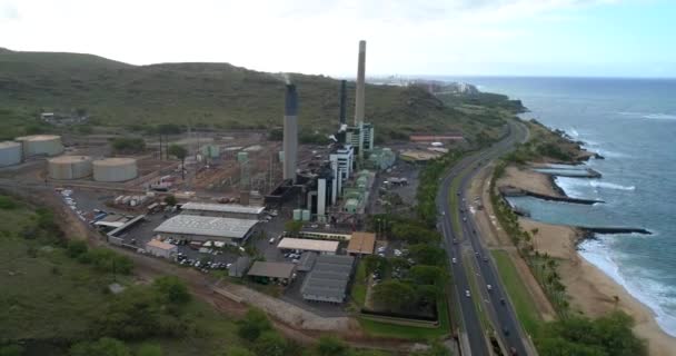 Hawaiian Electric Kahe Power Plant — Videoclip de stoc