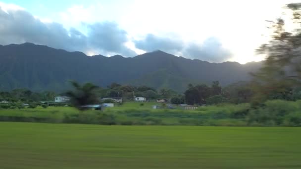 Podróży samochodem z Oahu na Hawajach — Wideo stockowe