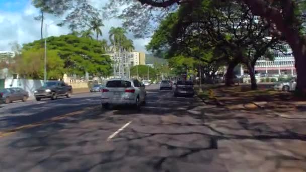 Podróży samochodem z Oahu na Hawajach — Wideo stockowe