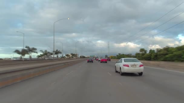 Körning tur Oahu Hawaiis — Stockvideo