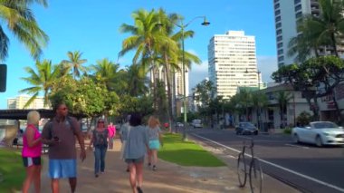 Günlük yaşam Waikiki sokaklarında  
