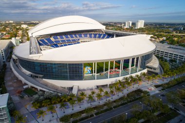 Havadan görüntü Marlins Park Beyzbol Stadyumu