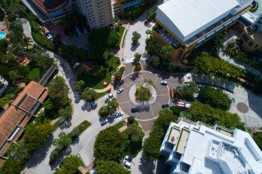 Brickell anahtar Miami Fl havadan görüntü
