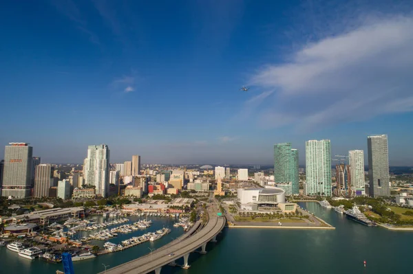 Luchtfoto foto van Downtown Miami — Stockfoto