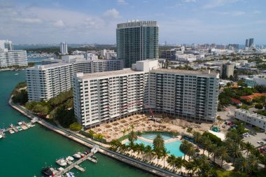 Flamingo kuleleri inşaat hava görüntüsünü