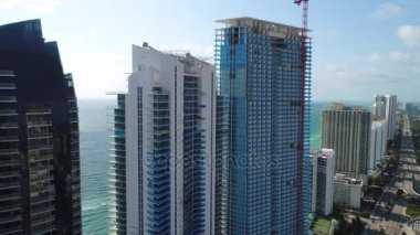 Hava video sahil binalar Sunny Isles Florida