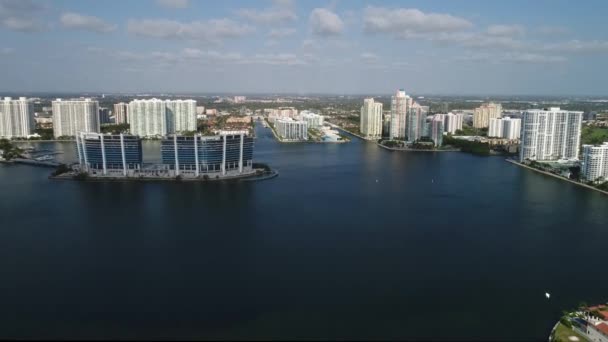 Prive ostrov Aventura Florida — Stock video