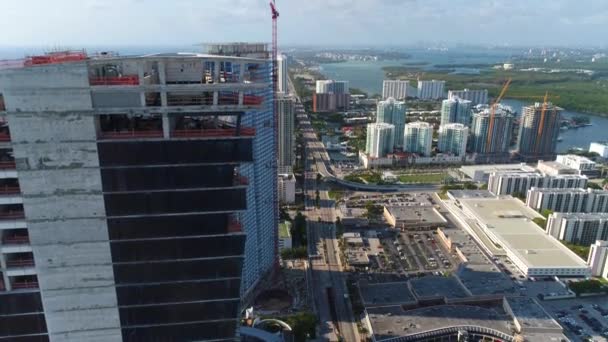 Skyscrapers of Sunny Isles Beach Florida — Stock Video