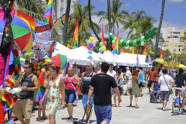 Miami Beach dumy gejowskiej weekend festiwalu — Zdjęcie stockowe