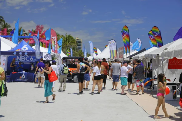 Miami Beach dumy gejowskiej weekend festiwalu — Zdjęcie stockowe