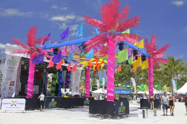 Miami Beach dumy gejowskiej weekend festiwalu — Zdjęcie stockowe