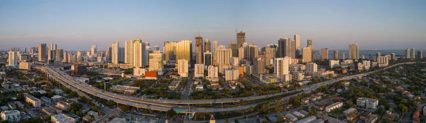 Brickell Panorama foto aérea —  Fotos de Stock