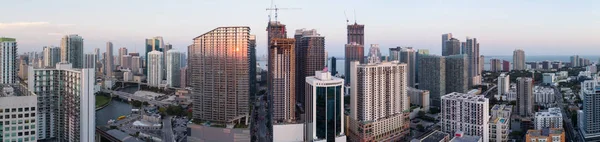 Foto panorâmica aérea de Brickell — Fotografia de Stock