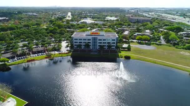 Dhl 办公大楼种植园佛罗里达州，美国 — 图库视频影像