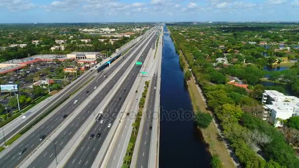 Highway 595 Fort Lauderdale — Stockvideo