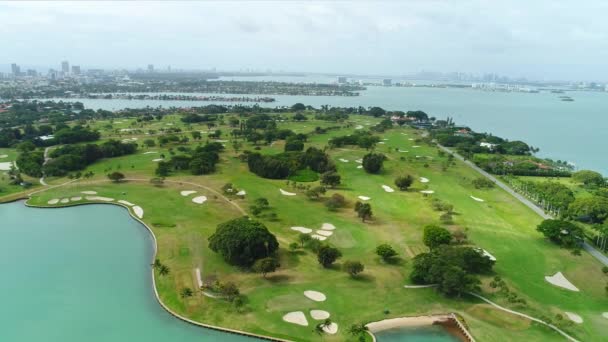 Bay Harbor Indian Creek Golf course — Stock Video