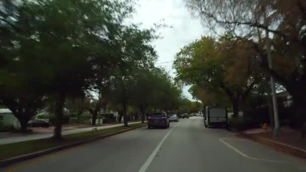 Miami Beach Alton Road tour driver — Stock video