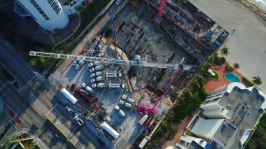 İnşaat site Vakfı çimento dökme 