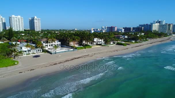 Aerial drone video casas de lujo — Vídeo de stock