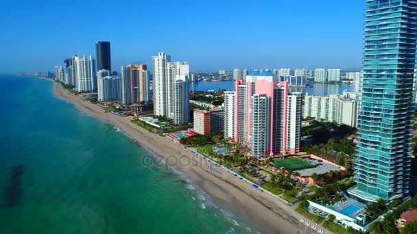 Drone vídeo Sunny Isles Beach FL — Vídeo de Stock