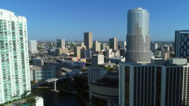 Downtown Miami Hava statik simüle görünümünü