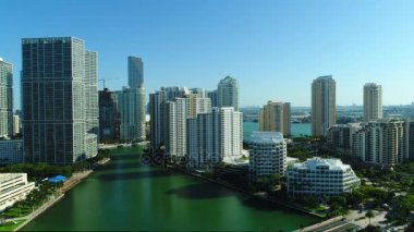 Statik görünümü Downtown Miami Brickell anahtar ve yüksek