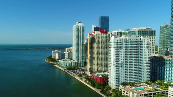 Brickell y Brickell Bay . — Vídeos de Stock