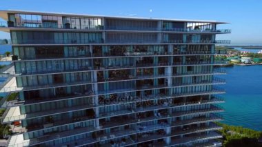 Fisher Island Miami Beach dron 4 k ortaya çıkarmak için apogee