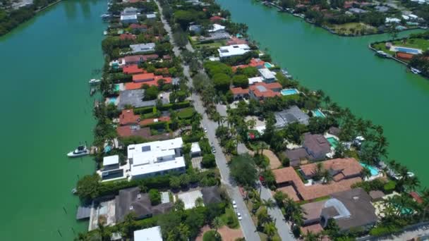 Mansões de milhões de dólares em Miami — Vídeo de Stock