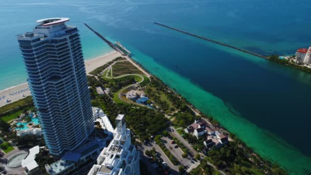 Vláda snížila Miami Beach — Stock video