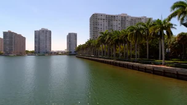 空中ビデオ ウィリアムズ島アベンチュラ フロリダ — ストック動画