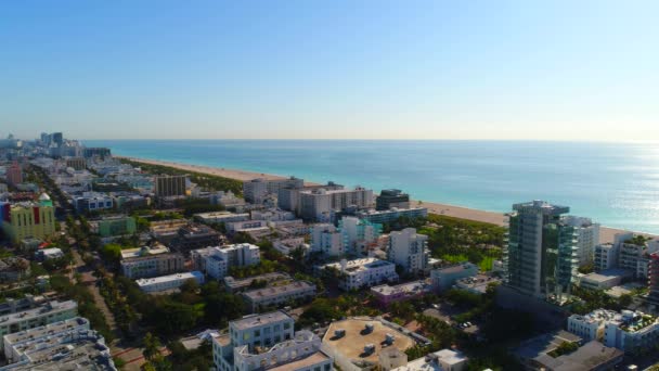 Miami Beach simulert visning 4k – stockvideo