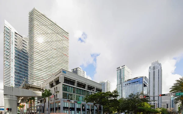 Brickell Miami street scene — Stock Photo, Image