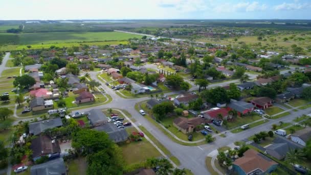 Vídeo aéreo de casa Florida — Vídeo de Stock