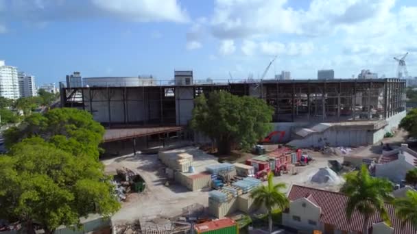 Imágenes aéreas Miami Beach Convention Center 4k 60p — Vídeos de Stock