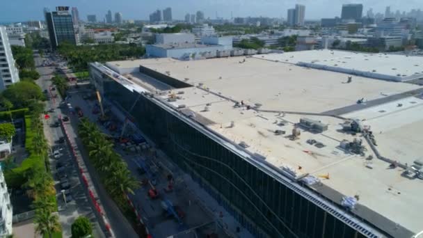 Imágenes aéreas Miami Beach Convention Center 4k 60p — Vídeos de Stock