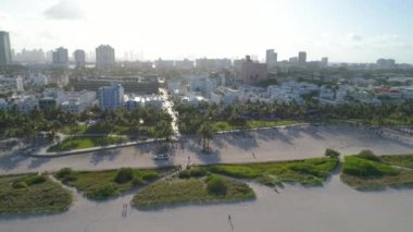 Uçağı hava video Ocean Drive yaklaşım 