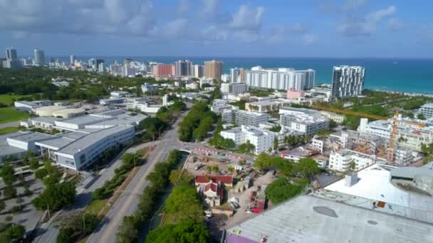 Conferentiecentrum Miami Beach onder renovatie 2017 — Stockvideo