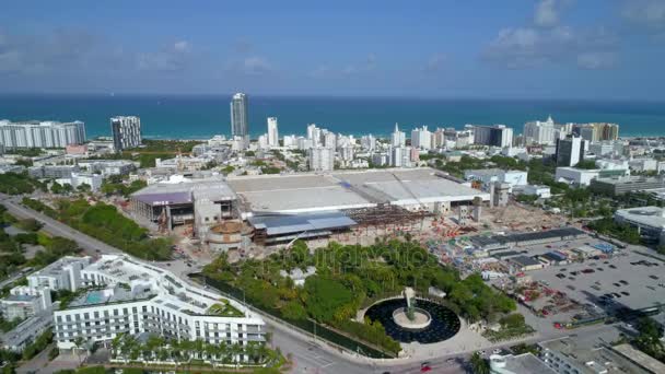 Miami Beach Convention Center 4k 60p — Stock video