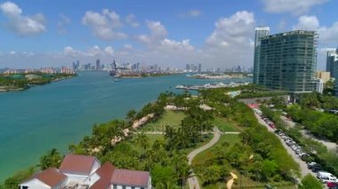 Miami Beach Florida Güney Pointe Park 4k 60p