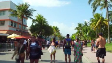 Kentsel hafta sonu Miami Beach anma günü hareket video