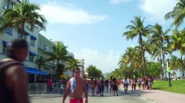 Kentsel hafta sonu Miami Beach anma günü hareket video