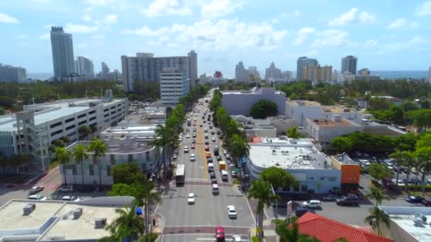 Arthur Godfrey Road Miami Beach — Stock video