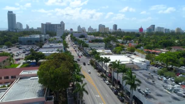 Arthur Godfrey Road Miami Beach — Stockvideo